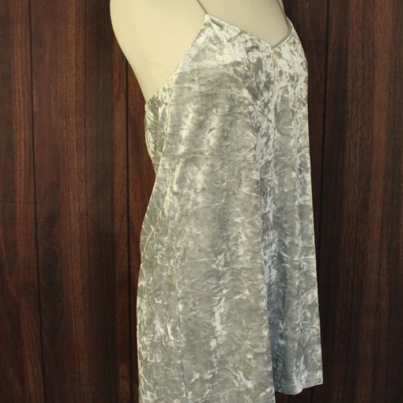 CeCe Dress, Silver Velvet Mini, Size 4, Racerback - Picture 7 of 11
